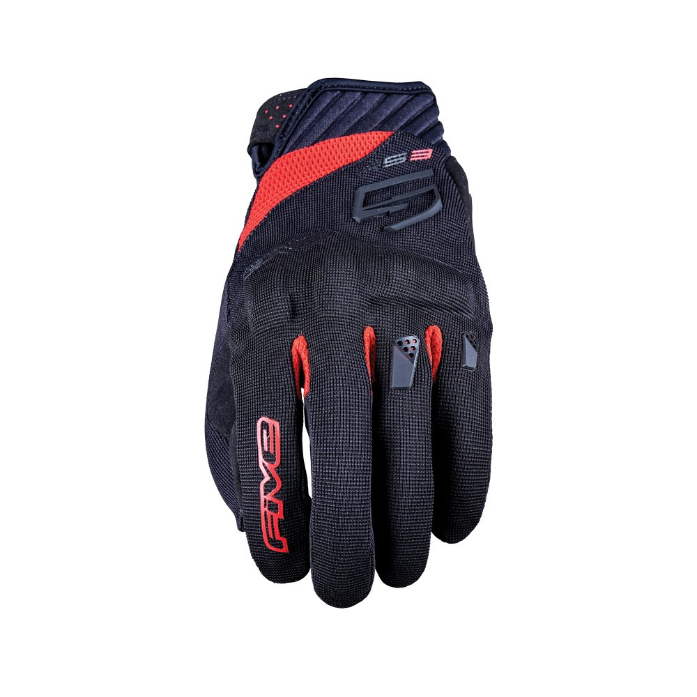 [GF5RS3E0307] Guantes Five Rs3 Evo Negro / Rojo (XS)
