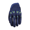 Guantes Five Stunt Evo 2 Azul / Amarillo Fluor
