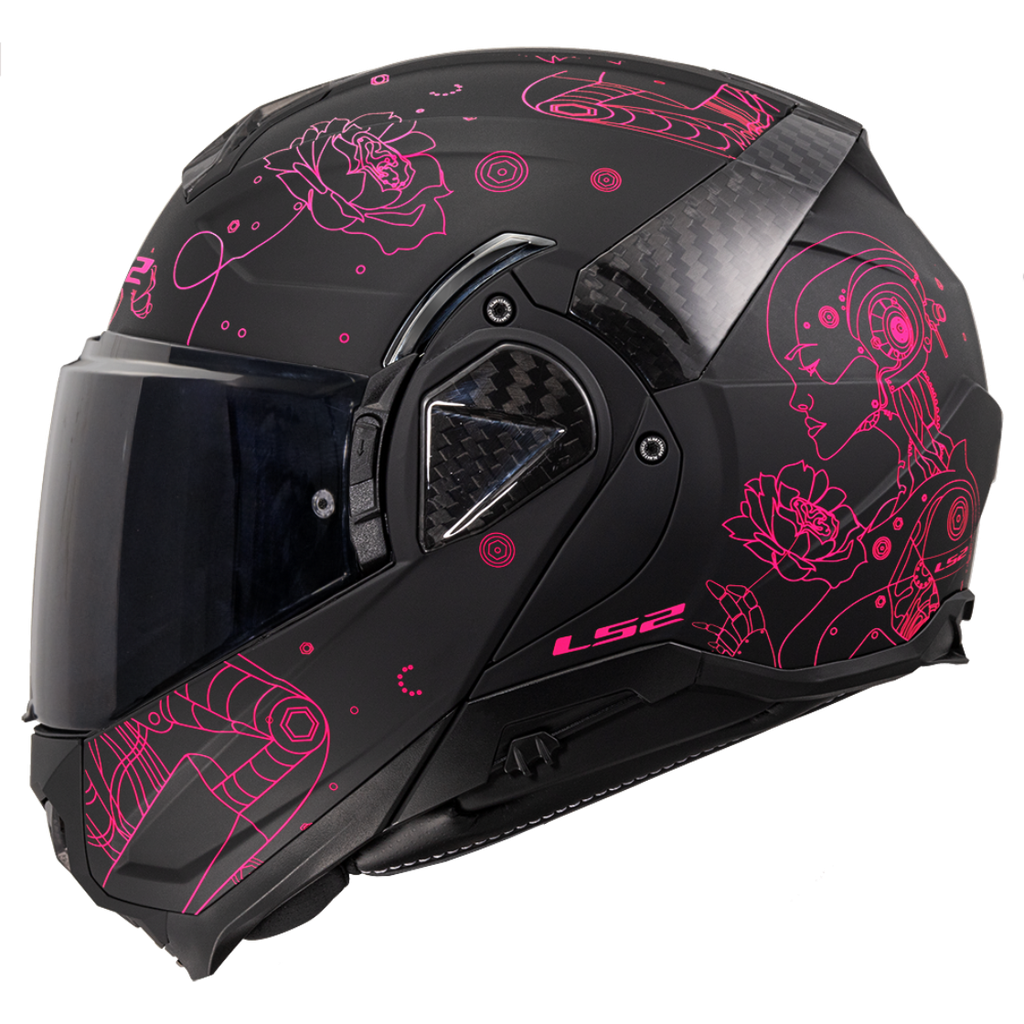 [569102345XS] LS2 FF910 ADVANT II SOPHIA Negro Rosa (XS)