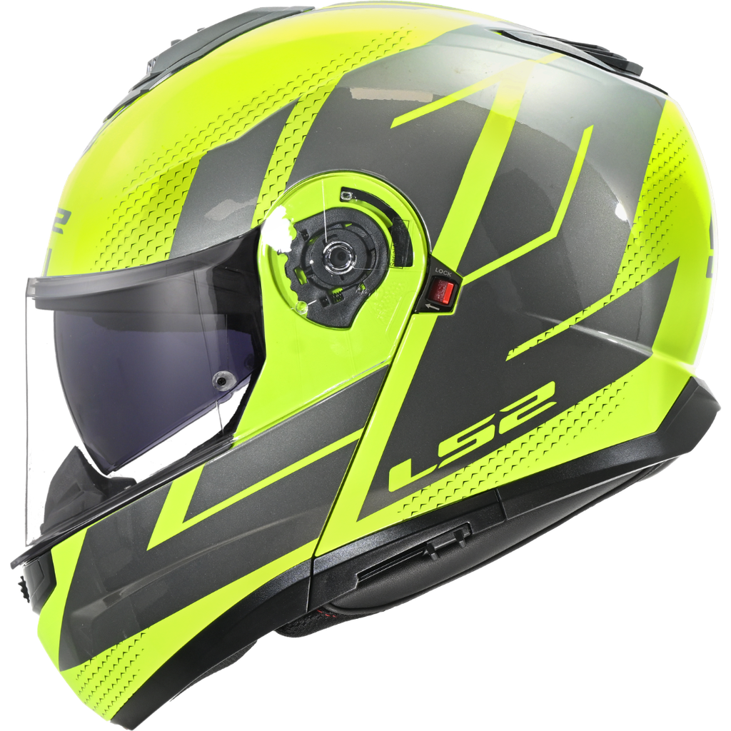[569082454XS] LS2 FF908 STROBE II CODE H-V GREY-06 Amarillo (XS)