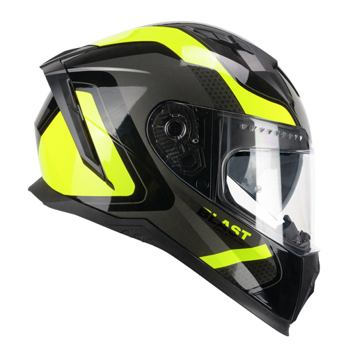 [311R-ALV-93 A1] Casco Integral CGM 311R Blast Race Negro Amarillo Flúor (XS)