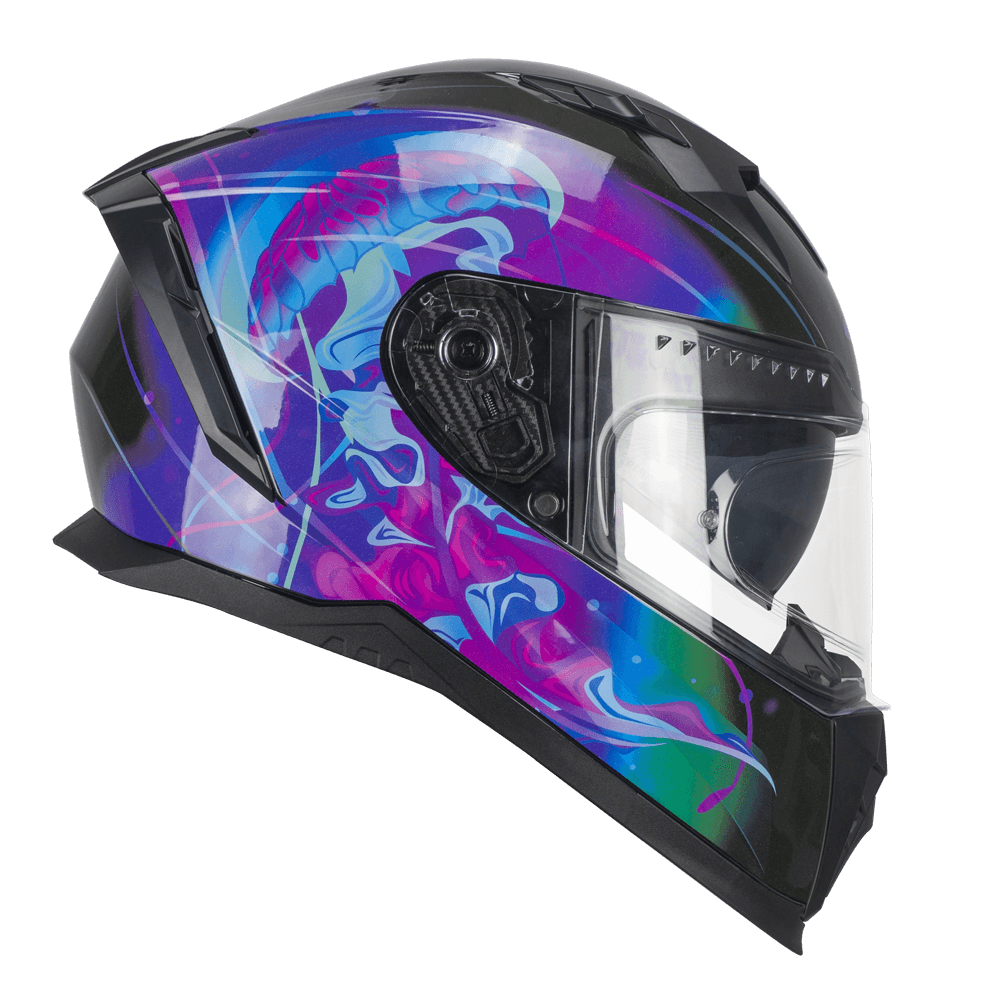 Casco CGM 311S Blast Jelly Negro Púrpura