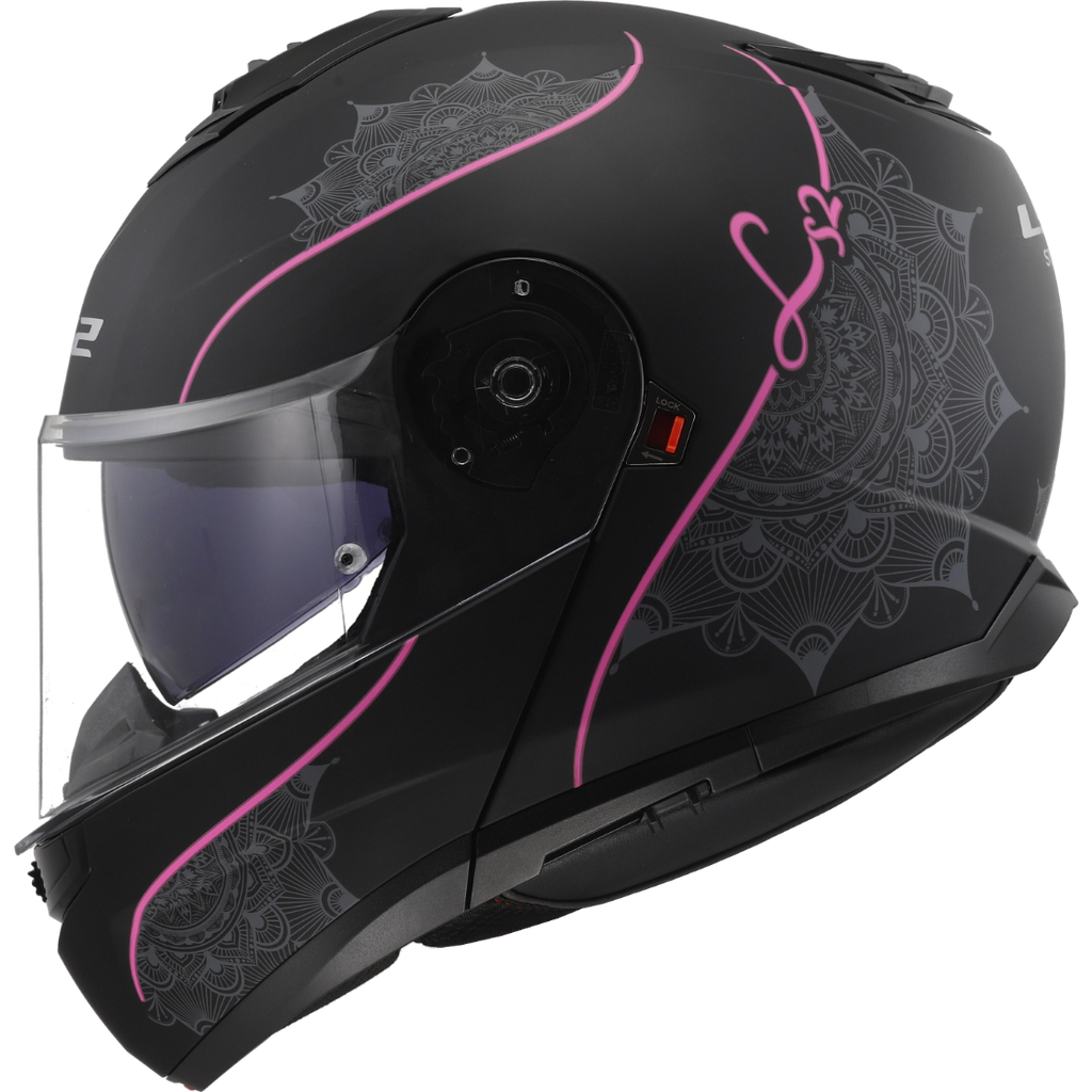 [569082145XS] LS2 FF908 STROBE II LUX M.BLACK PINK-06 (XS)