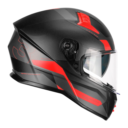 [333G-ALV-03 A1] Casco Integral CGM 333G Onyx Sport Negro Rojo Mate (XS)