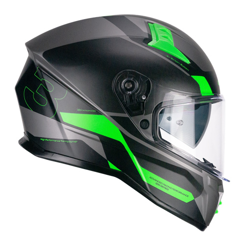 Casco Integral CGM 333G Onyx Sport Gris Verde Flúor Mate