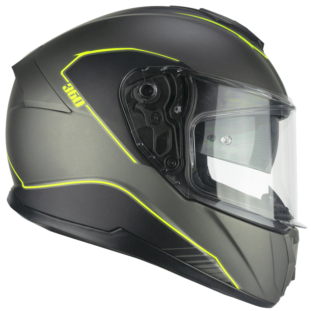 [360G-ALV-19 A1] CGM 360G Kad Ride Grafito Amarillo Fluorescente Mate (XS)