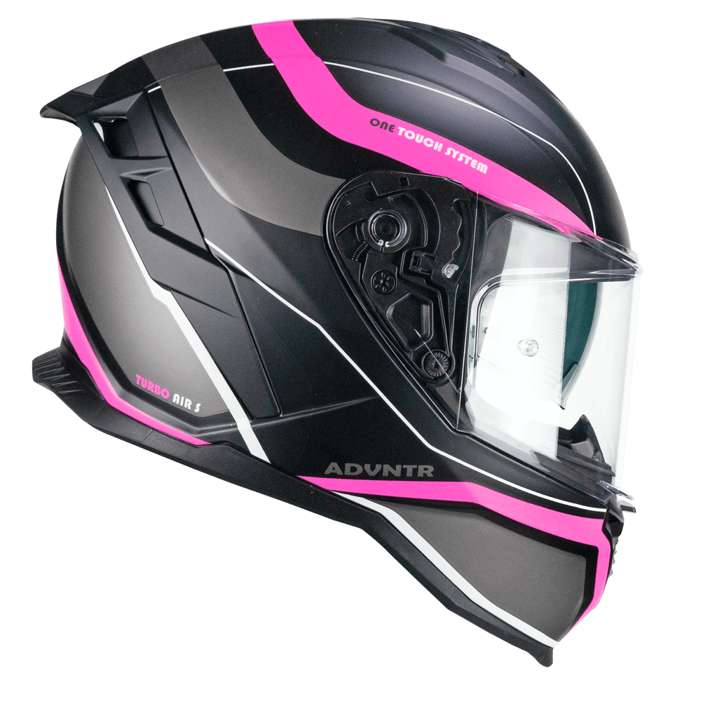 Casco Integral CGM 363X Shot RUN Negro Fucsia Flúor Mate