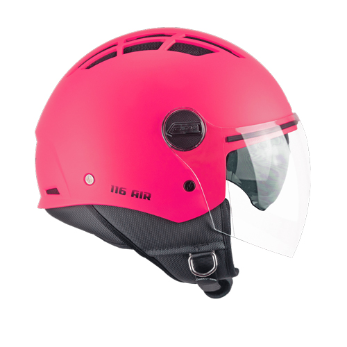 Casco Jet CGM 116A AIR Mono Rosa Flúor Mate
