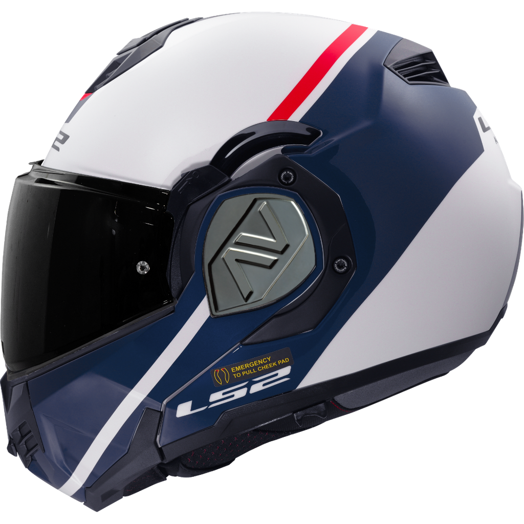 [569063802XS] LS2 FF906 ADVANT SWIPE WHITE BLUE-06 (XS)