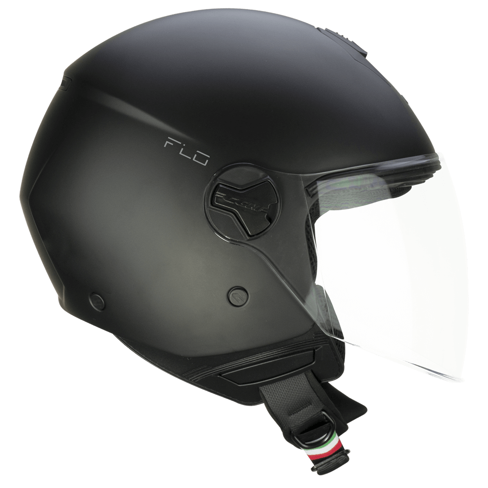 Casco Jet CGM 167A FLO Mono Negro Mate Larga