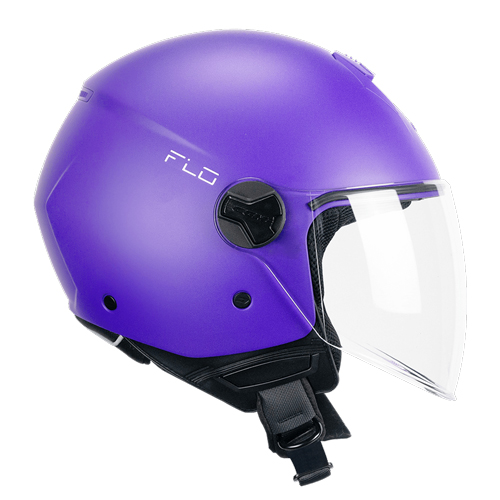 Casco Jet CGM 167A FLO Mono Violeta Mate Larga