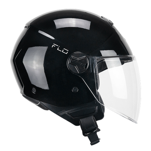 Casco Jet CGM 167A FLO Mono Negro Larga