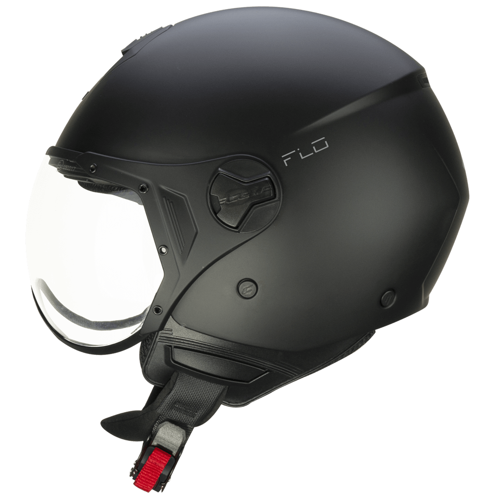 Casco Jet CGM 167A FLO Mono Negro Mate Perfilada