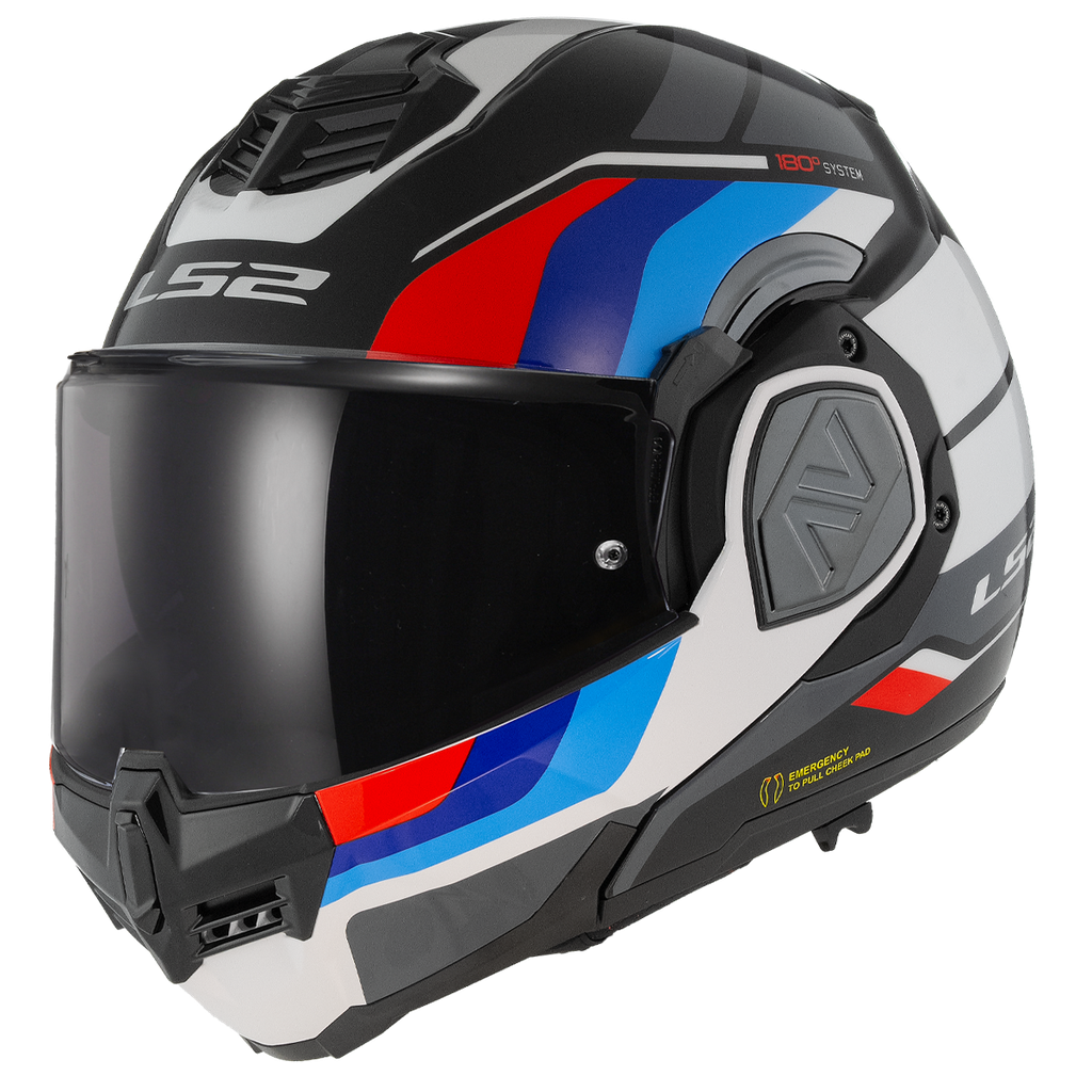 [569063523XS] LS2 FF906 ADVANT SPORT GL.BLACK BLUE RED-06 (XS)