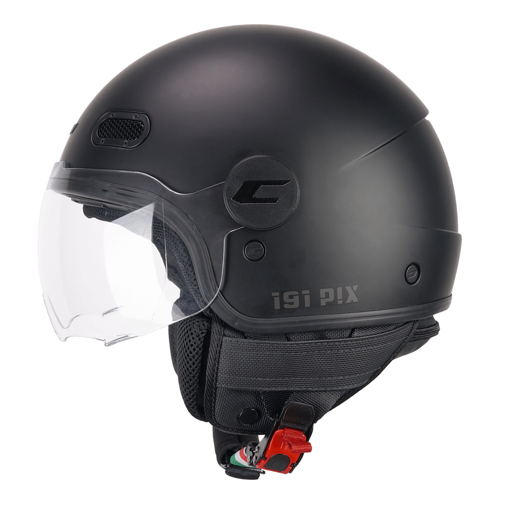 Casco Jet CGM 191A PIX Mono Negro Mate Perfilada