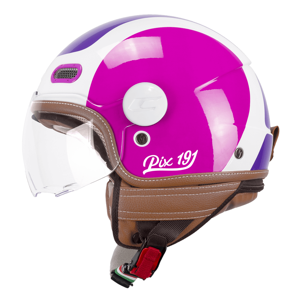 Casco CGM 191G Pix Sprint Púrpura Fucsia Fluorescente En Forma
