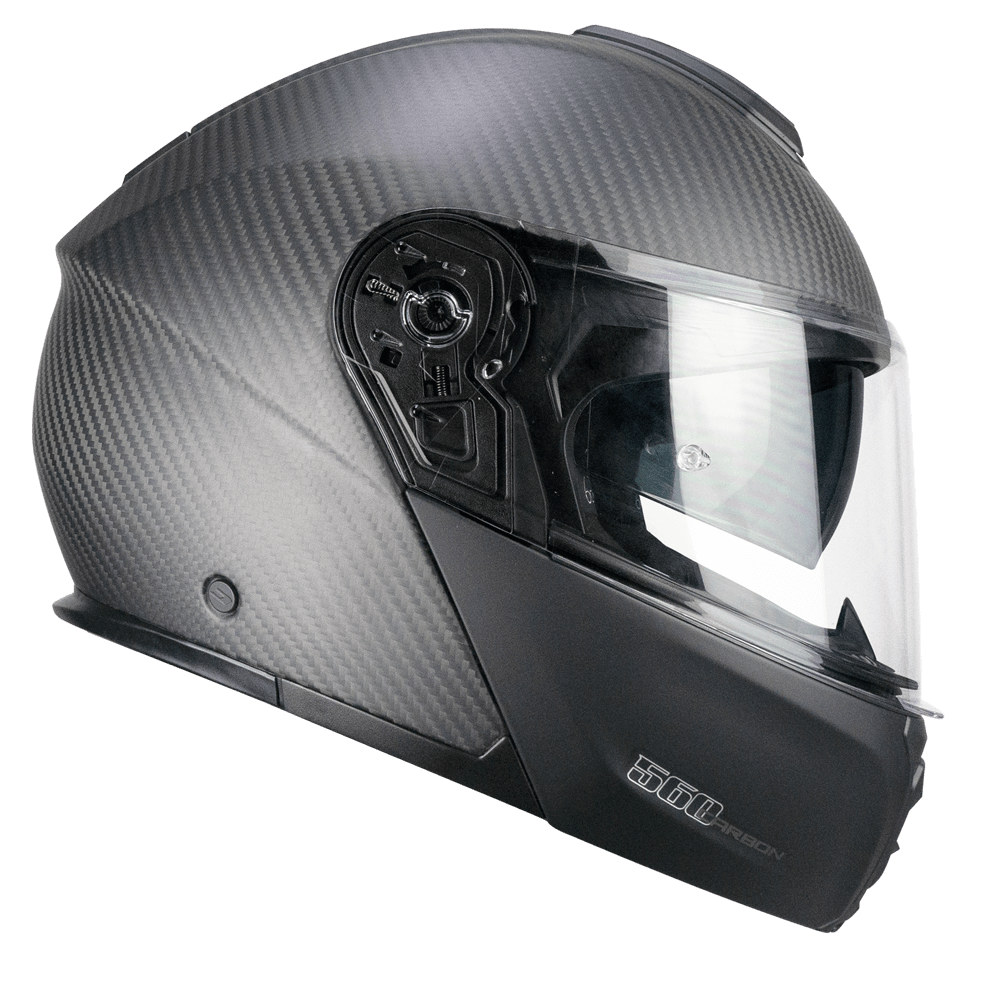 Casco Modular CGM 560C MAD PRO Carbono Negro Mate