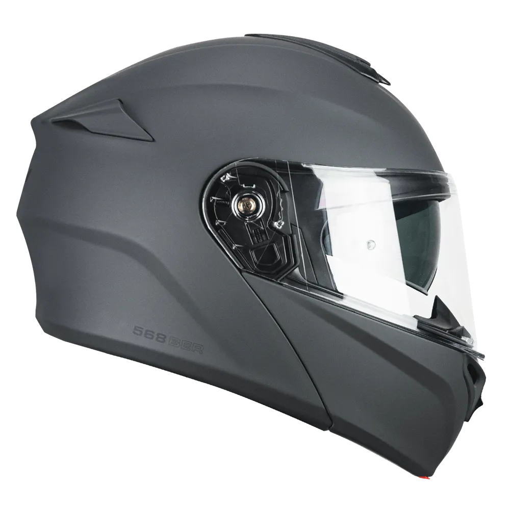 [568A-ALV-09 A1] Casco Modular CGM 568A BER Mono Grafito Mate (XS)