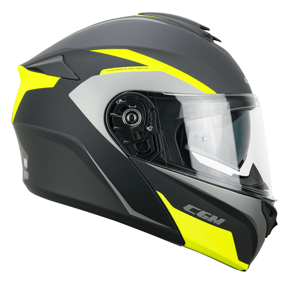 [568G-ALV-19 A1] Casco CGM 568G Ber Dresda Grafito Amarillo Fluorescente Mate (XS)