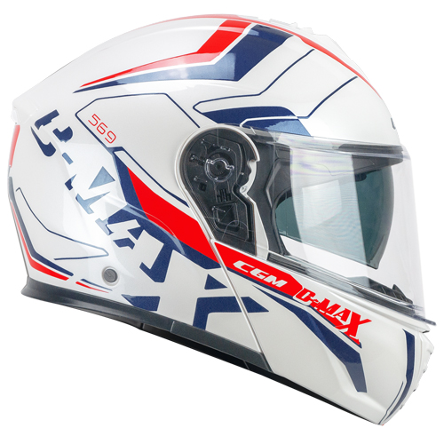 [569G-ALV-79 A1] Casco Modular CGM 569G C-max City Azul Blanco Rojo (XS)