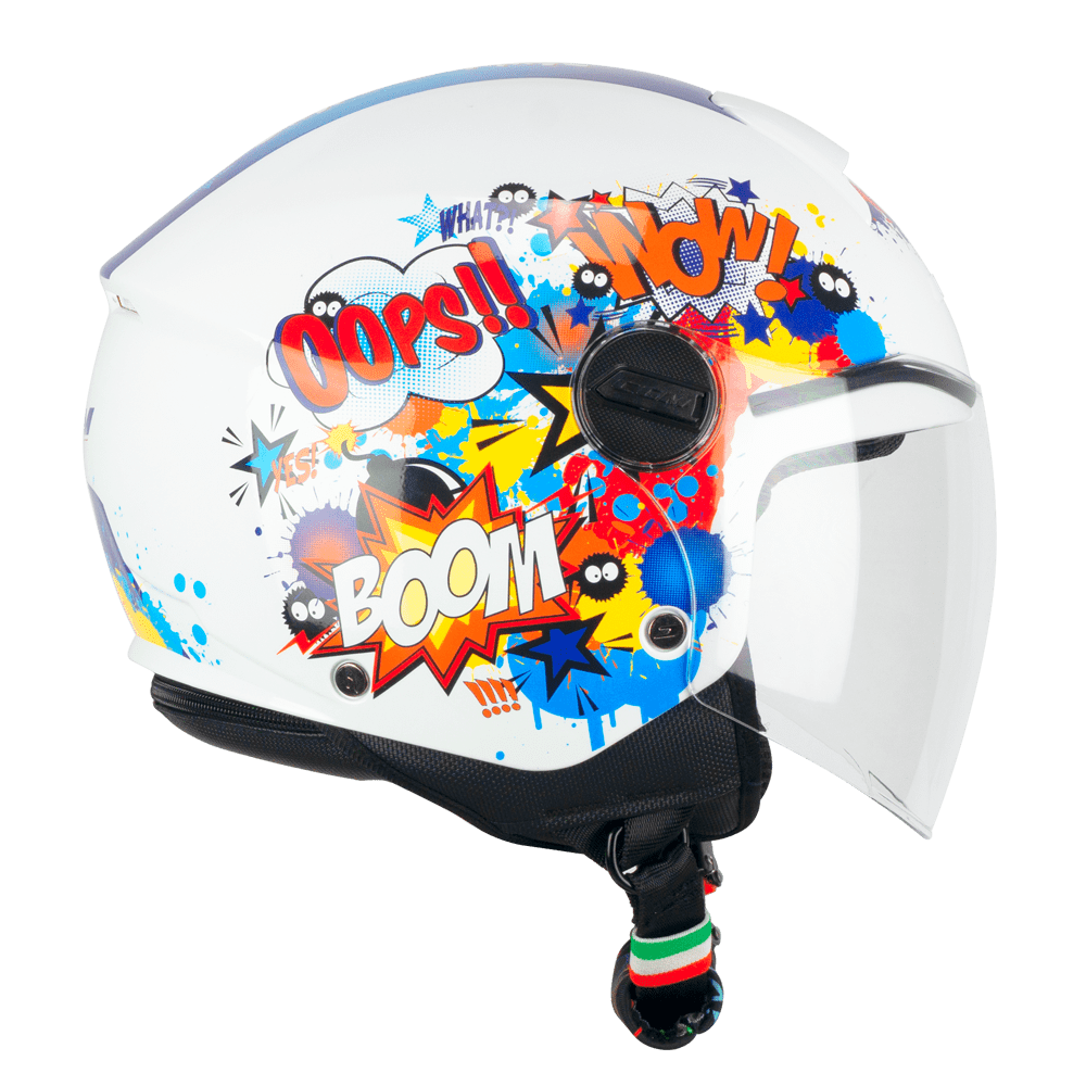 Casco Infantil CGM 261G Mini Comics Azul Blanco