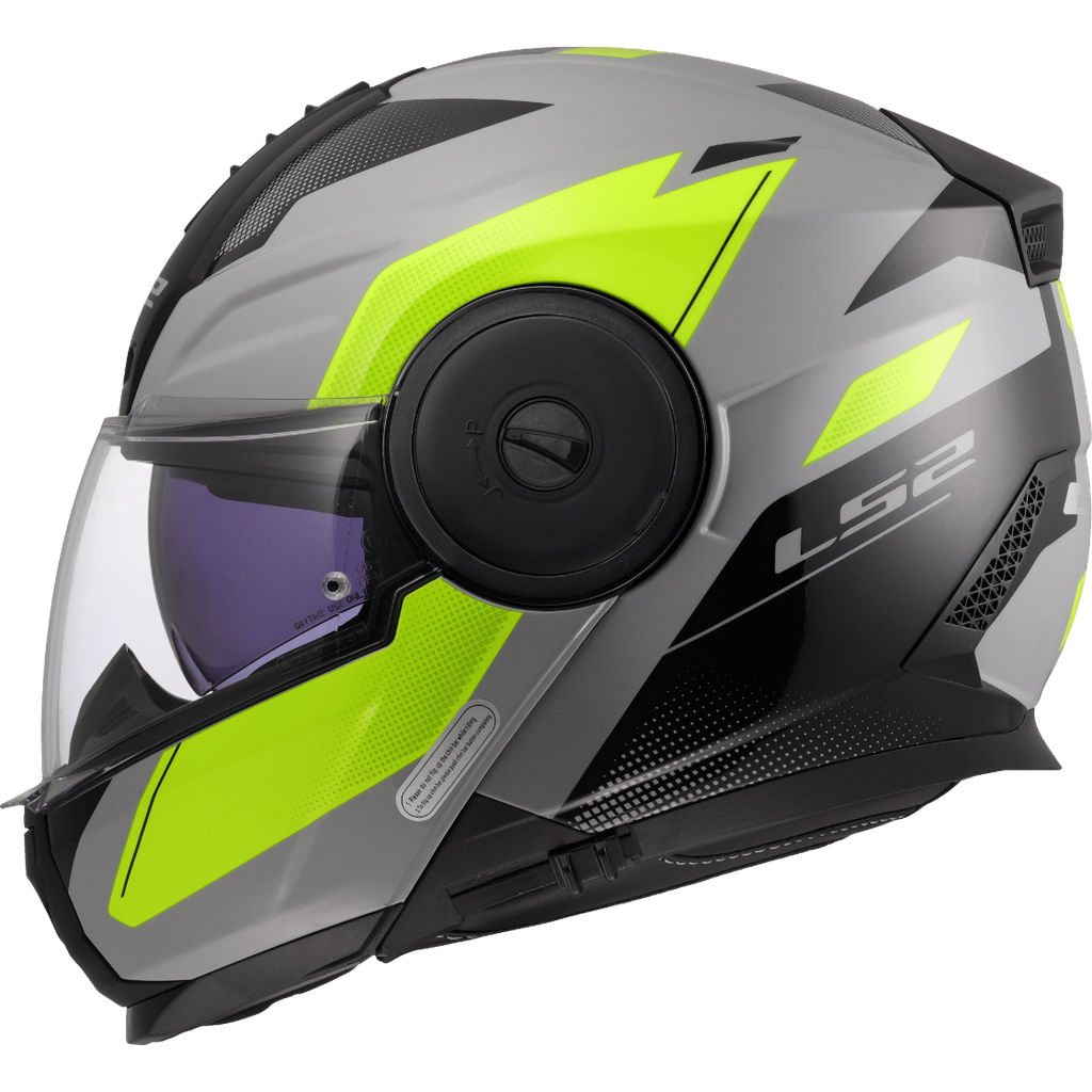 [569022566XS] LS2 FF902 SCOPE II DURIA H-V YELLOW-06 Gris (XS)