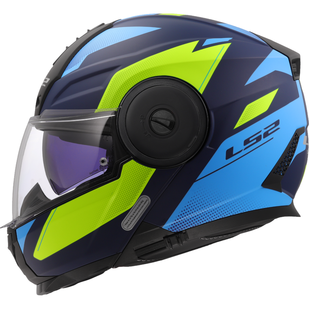 [569022525XS] LS2 FF902 SCOPE II DURIA BLUE H-V YELLOW-06 (XS)