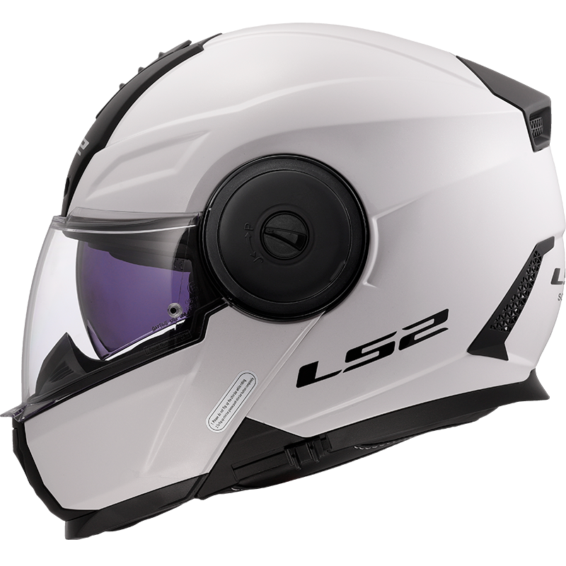 LS2 FF902 SCOPE II SOLID WHITE-06 Brillo
