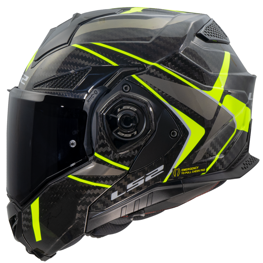 Casco Moto Modular LS2 FF901 Advant X C Future II Amarillo