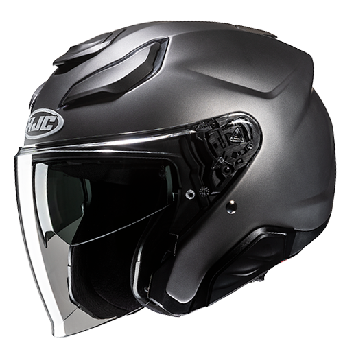 HJC F31 SEMI FLAT TITANIUM