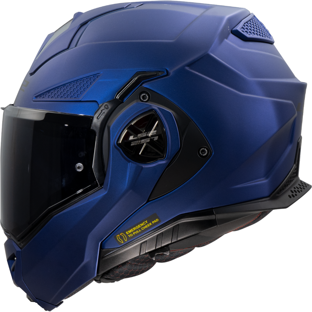 Casco Moto Modular LS2 FF901 Advant X Sólido Navy Azul