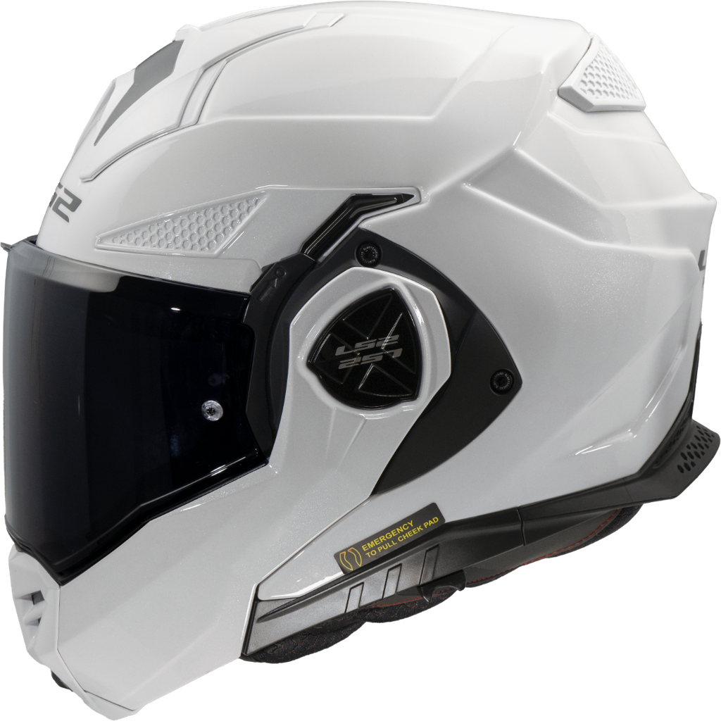 Casco Moto Modular LS2 FF901 Advant X Sólido Blanco