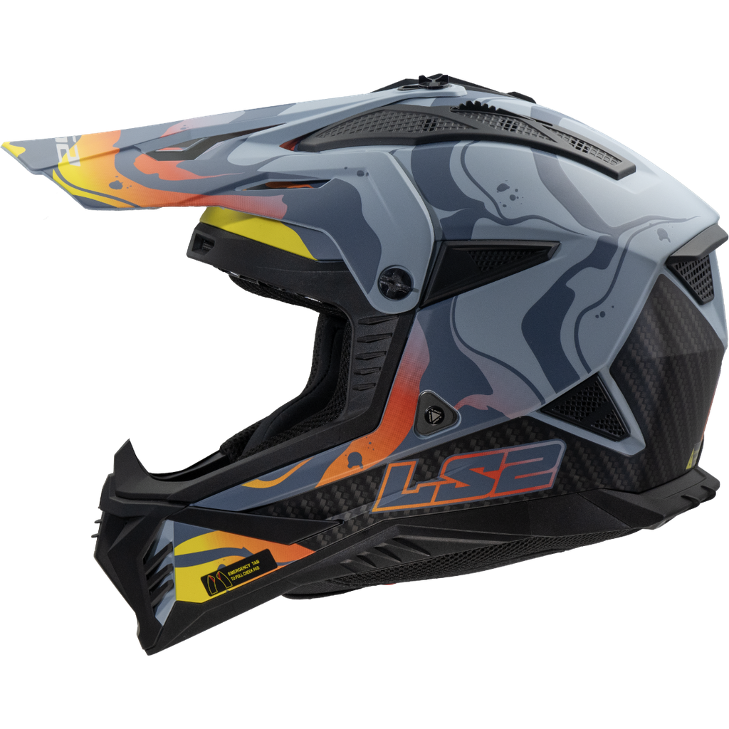 [467082266XS] LS2 MX708 FAST II WASH GREY-06 Mate Oscuro (XS)