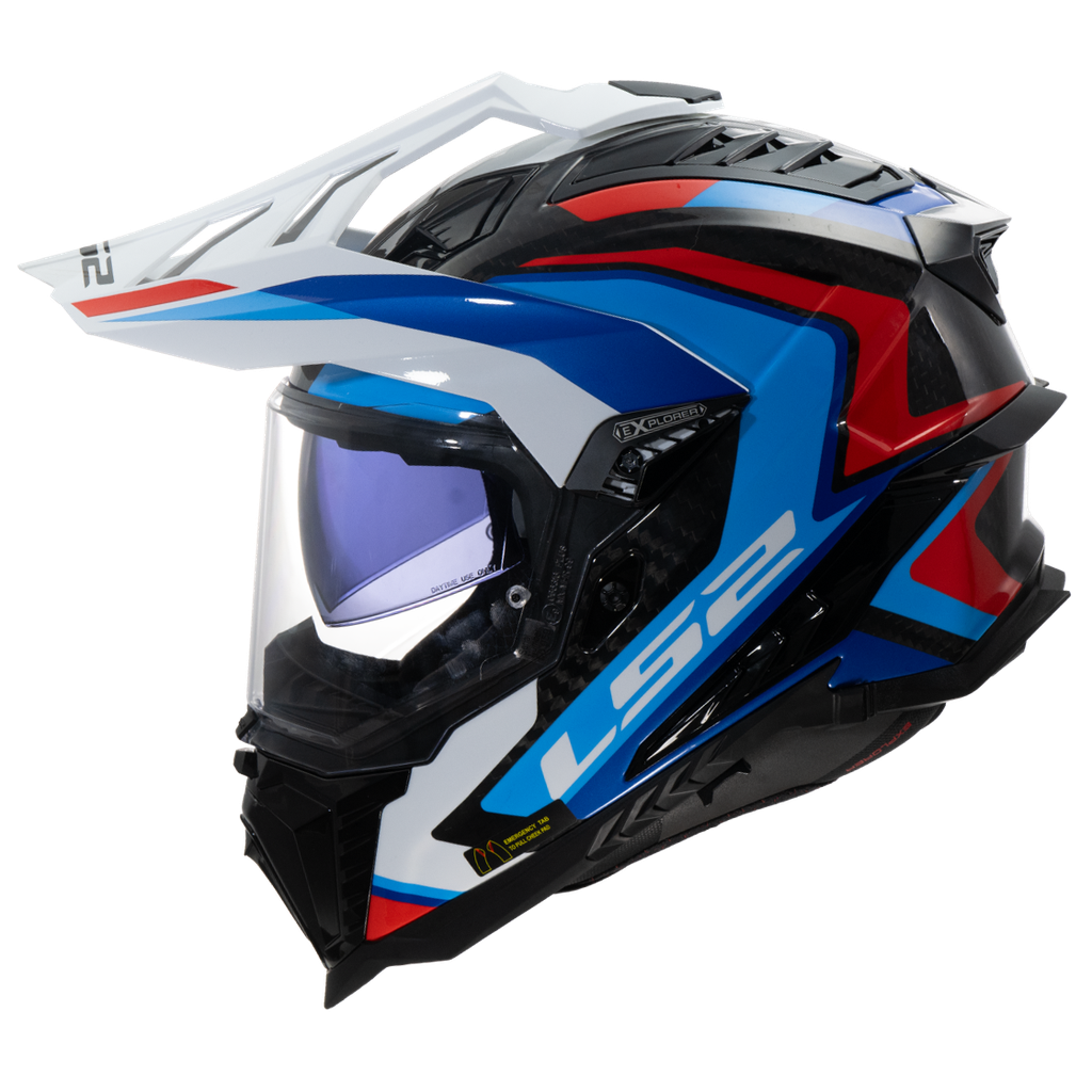 [467016426XS] LS2 MX701 EXPLORER C FRONTIER II BLUE-06 Blanco (XS)