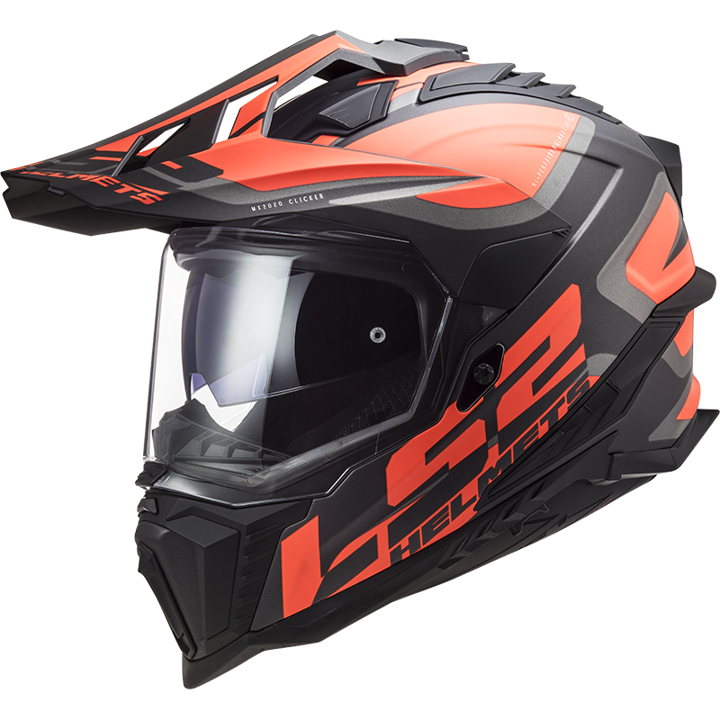 [467012152XS] LS2 MX701 EXPLORER ALTER FL.ORANGE-06 Mate Negro (XS)