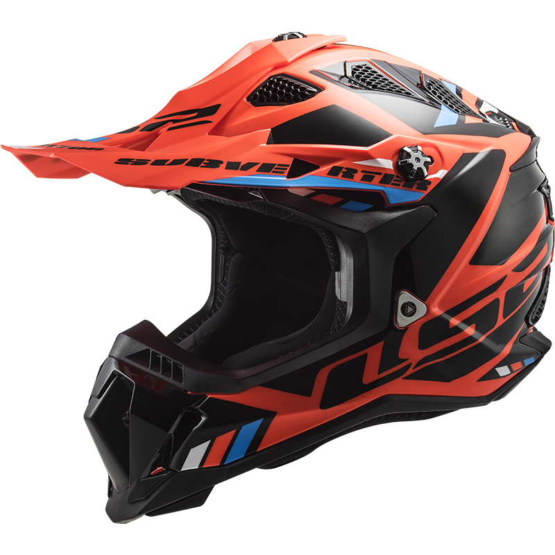 LS2 MX700 SUBVERTER STOMP BLACK-06 Fluo Naranja