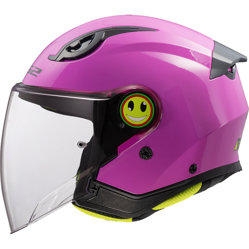[366221046S] Casco Moto Jet LS2 OF622 Funny II Sólido Rosa (S)