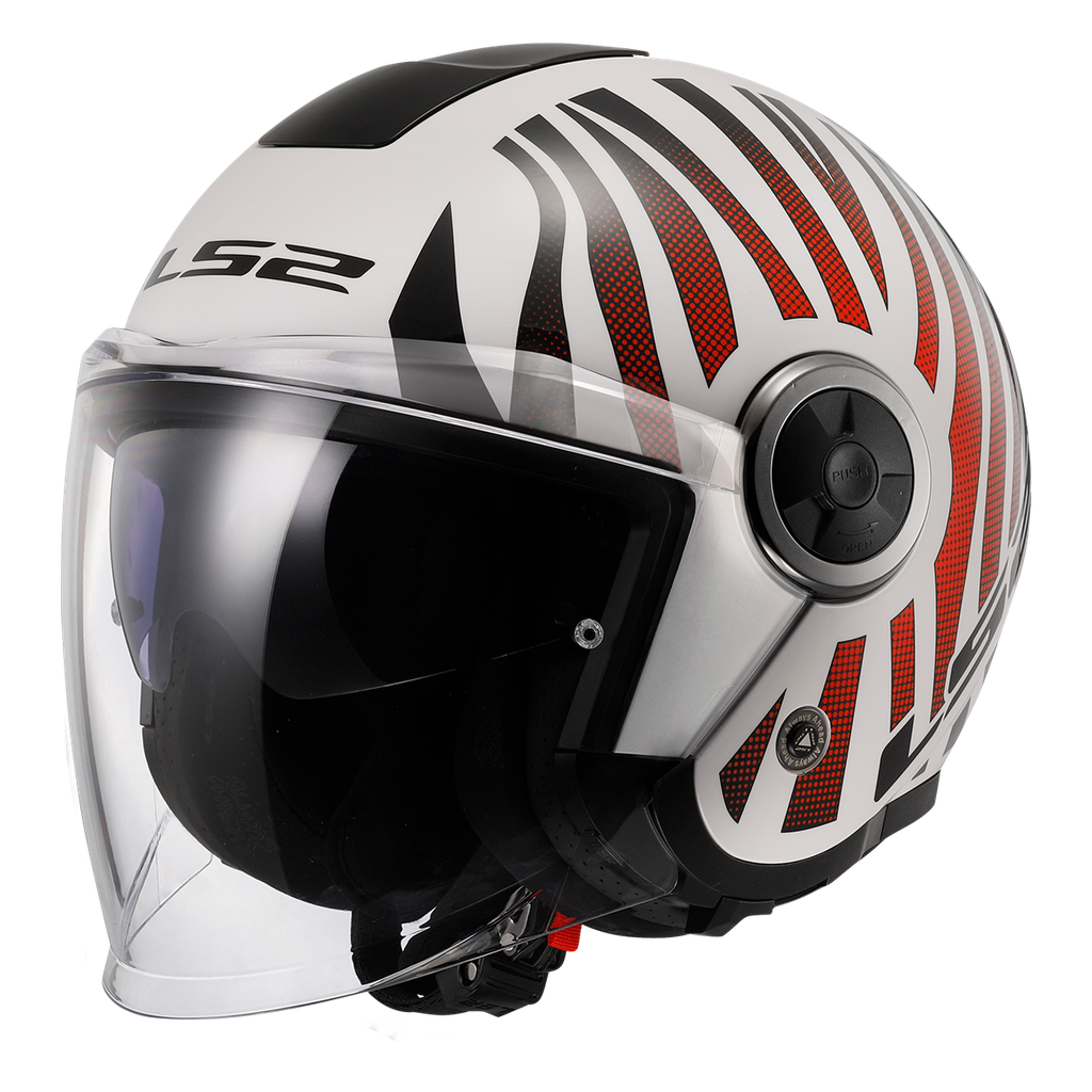 [366202236XS] LS2 OF620 CLASSY COOL WHITE WINEBERRY-06 (XS)