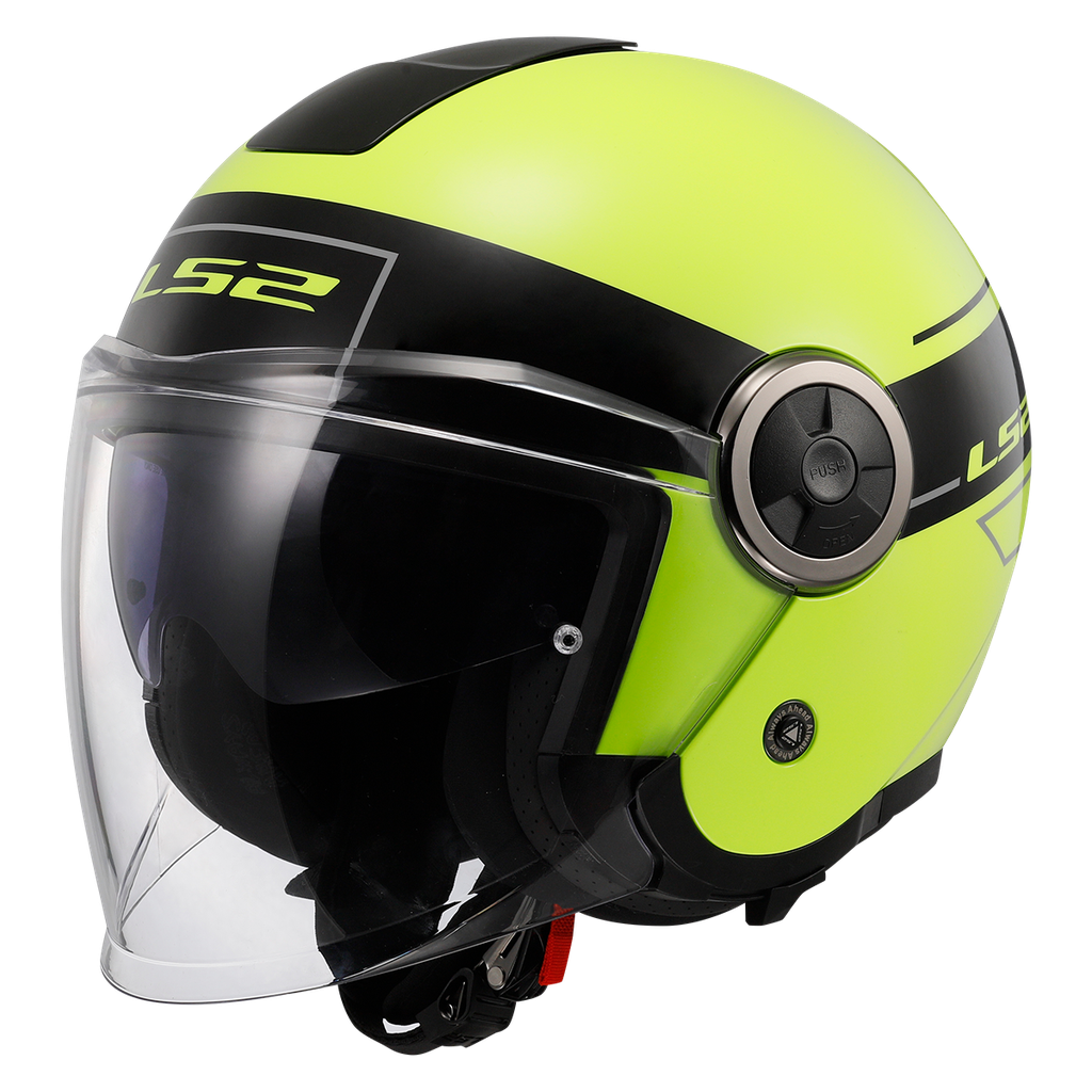 [366202154XS] LS2 OF620 CLASSY CLASSIC BLACK H-V YELLOW-06 (XS)