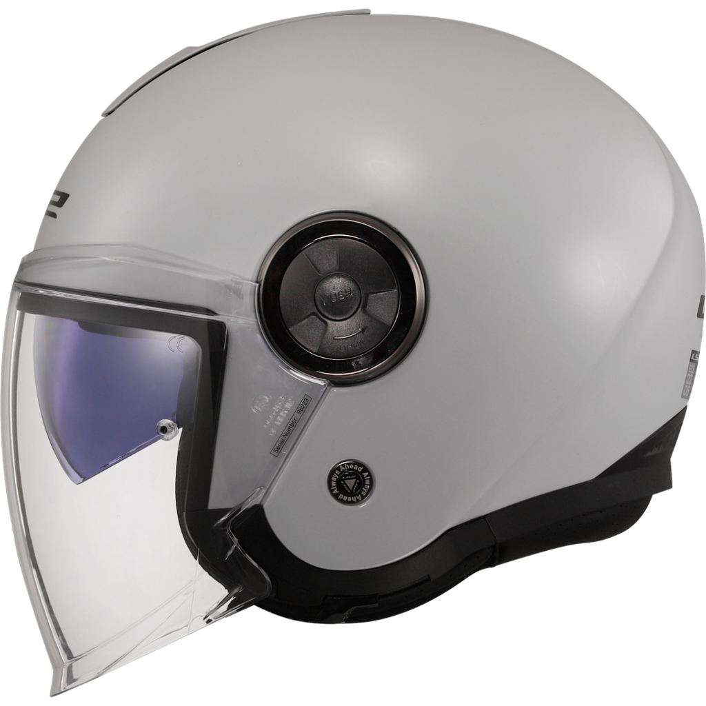 [366201068XS] LS2 OF620 CLASSY SOLID PEARL GREY-06 (XS)