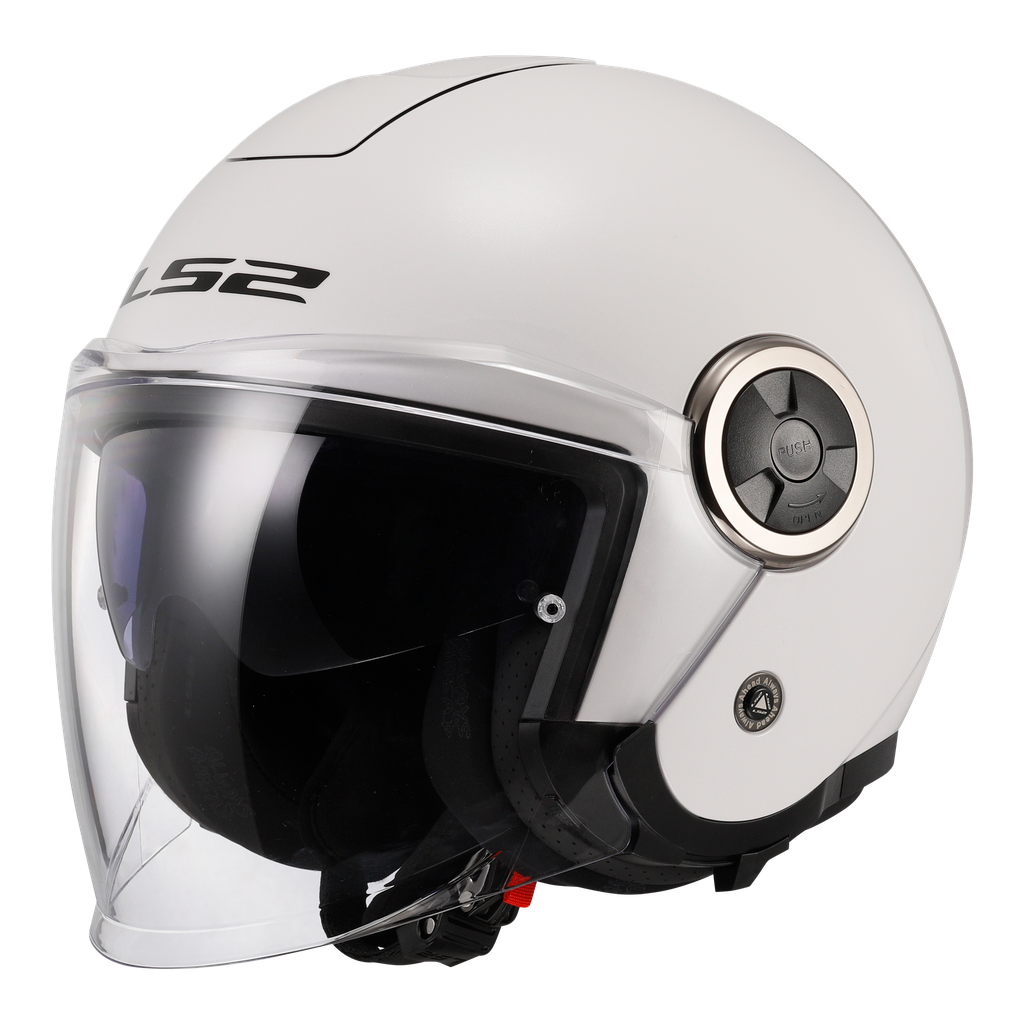 Casco Moto Jet LS2 OF620 Classy Sólido Blanco
