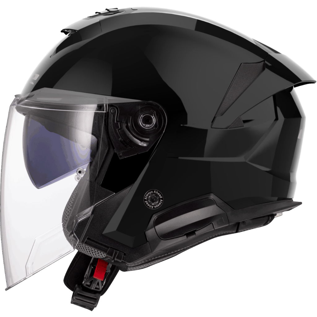 [366181012XS] Casco Moto Jet LS2 OF618 Verso II Sólido Brillo Negro (XS)