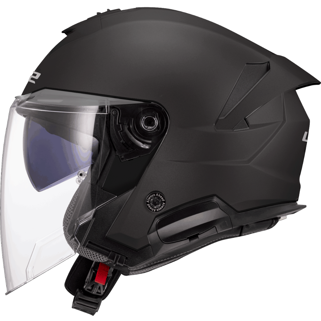 LS2 OF618 VERSO II SOLID Mate Negro