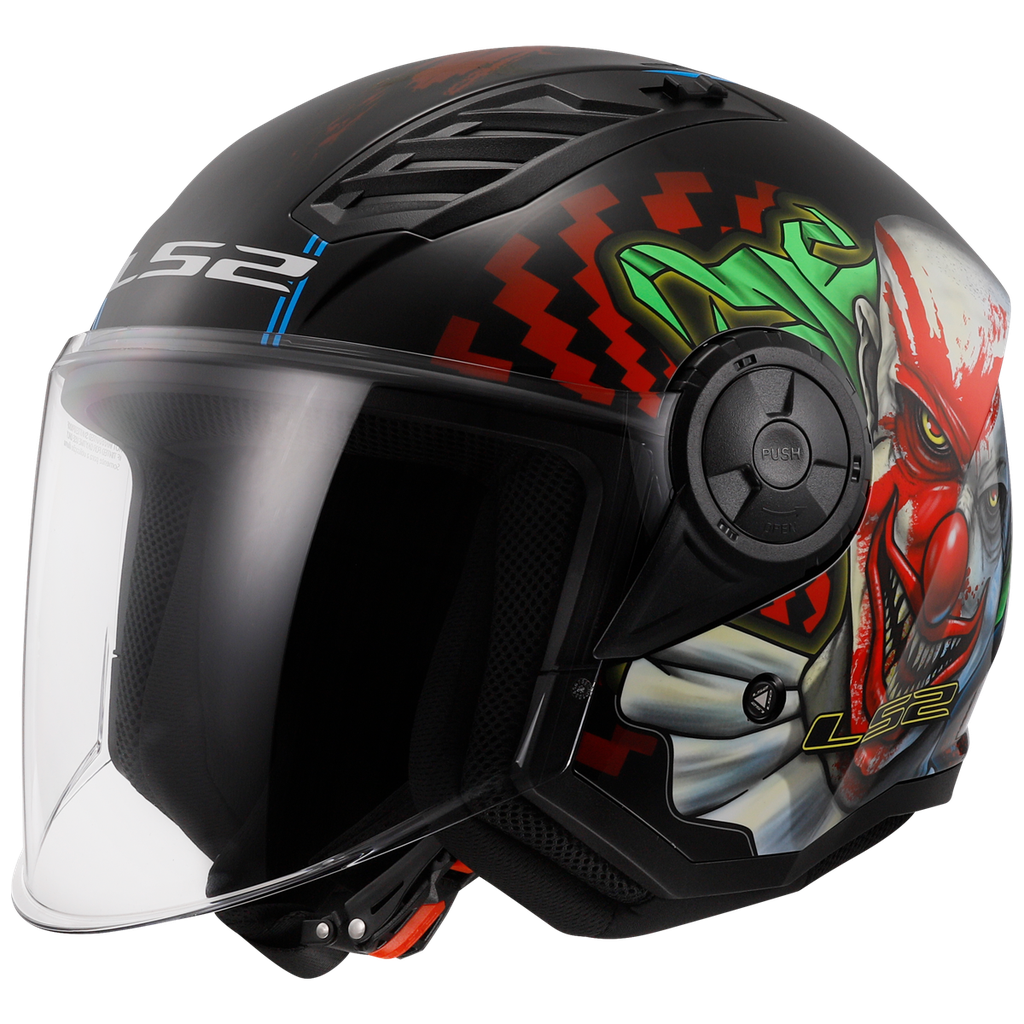 Casco Moto Jet LS2 OF616 Airflow II Happy Dreams