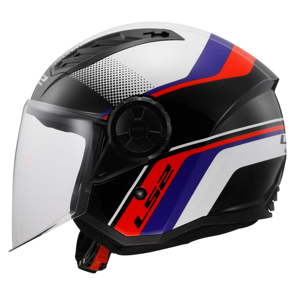 [366162102XS] LS2 OF616 AIRFLOW II RUSH RED-06 Blanco Azul (XS)