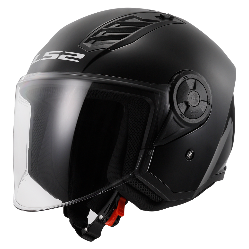 LS2 OF616 AIRFLOW II SOLID BLACK-06 Brillo