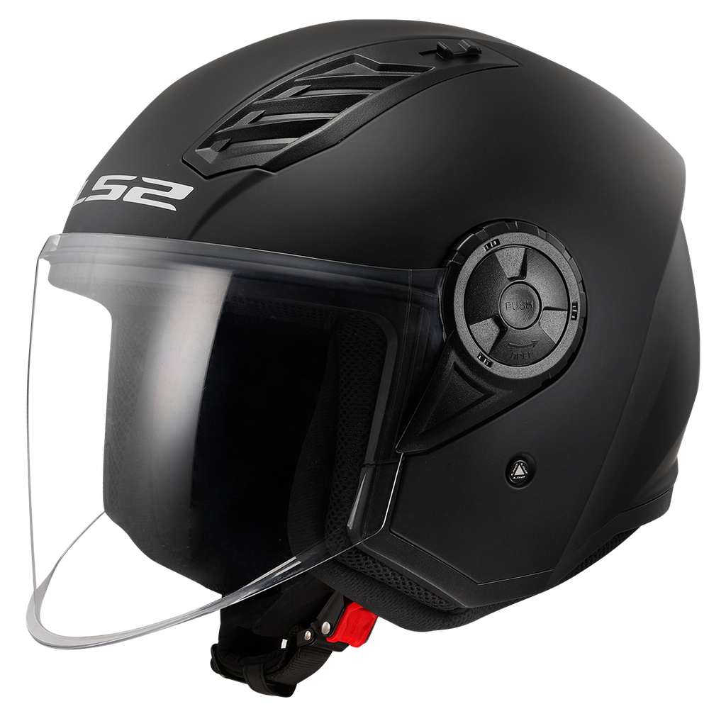 [366161011XS] LS2 OF616 AIRFLOW II SOLID MATT BLACK-06 (XS)