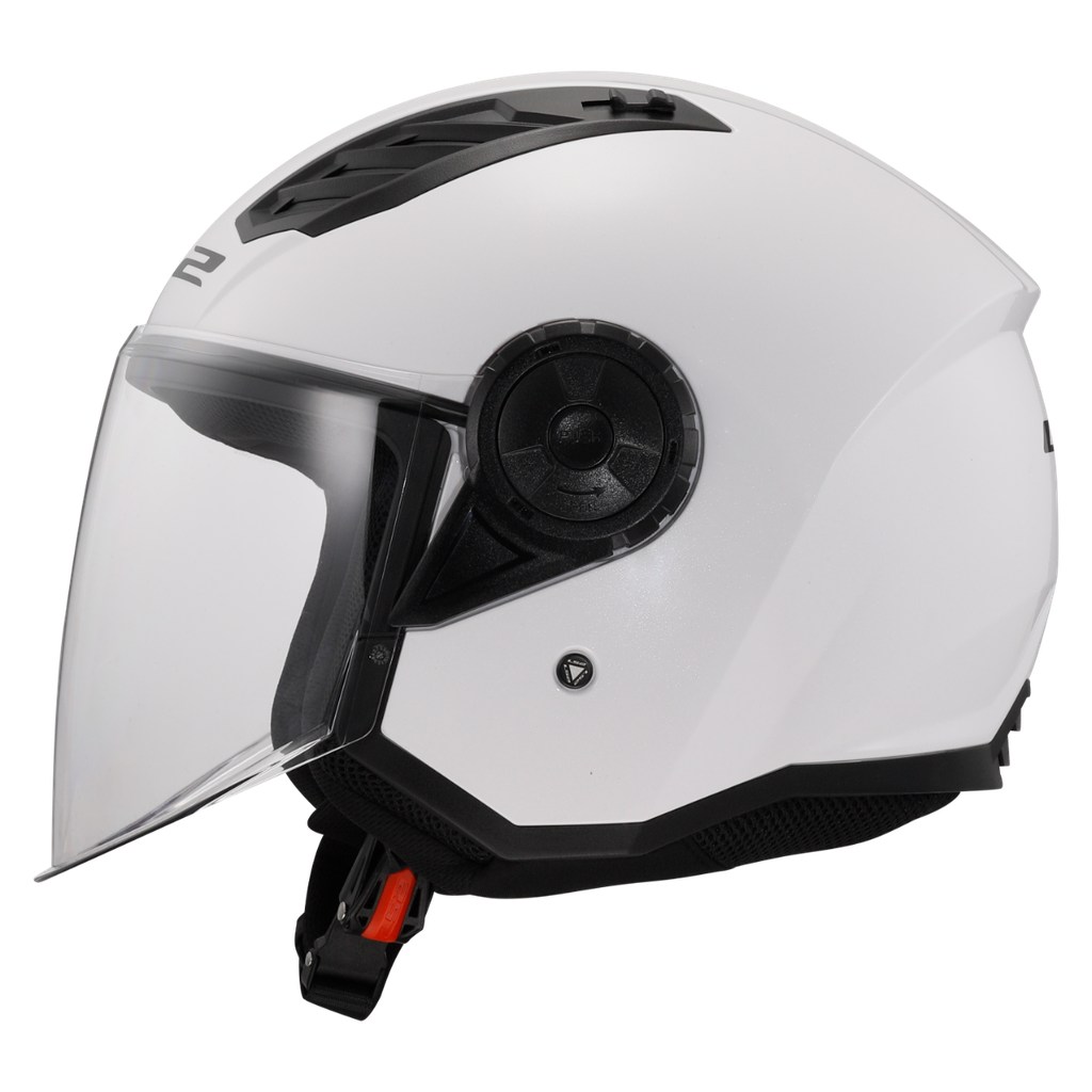 [366161002XS] LS2 OF616 AIRFLOW II SOLID WHITE-06 Brillo (XS)