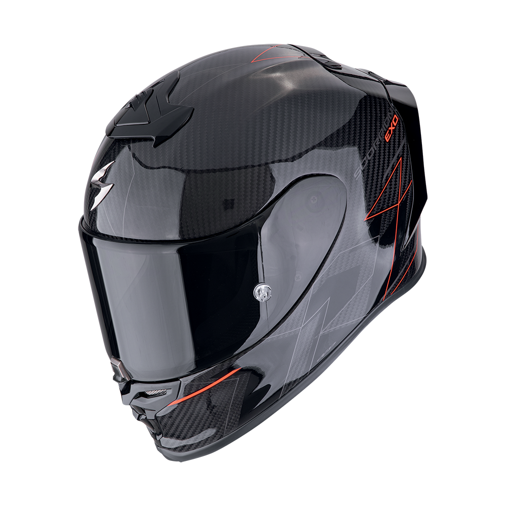 Casco Scorpion Exo-R1 Evo Carbon Air Cynergy Negro-Rojo