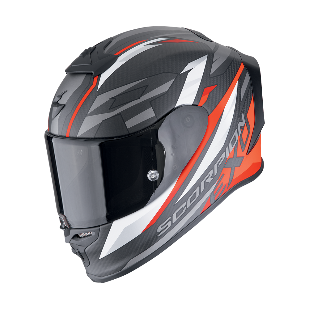 Casco Scorpion Exo-R1 Evo Carbon Air Runner Mate Negro-Rojo